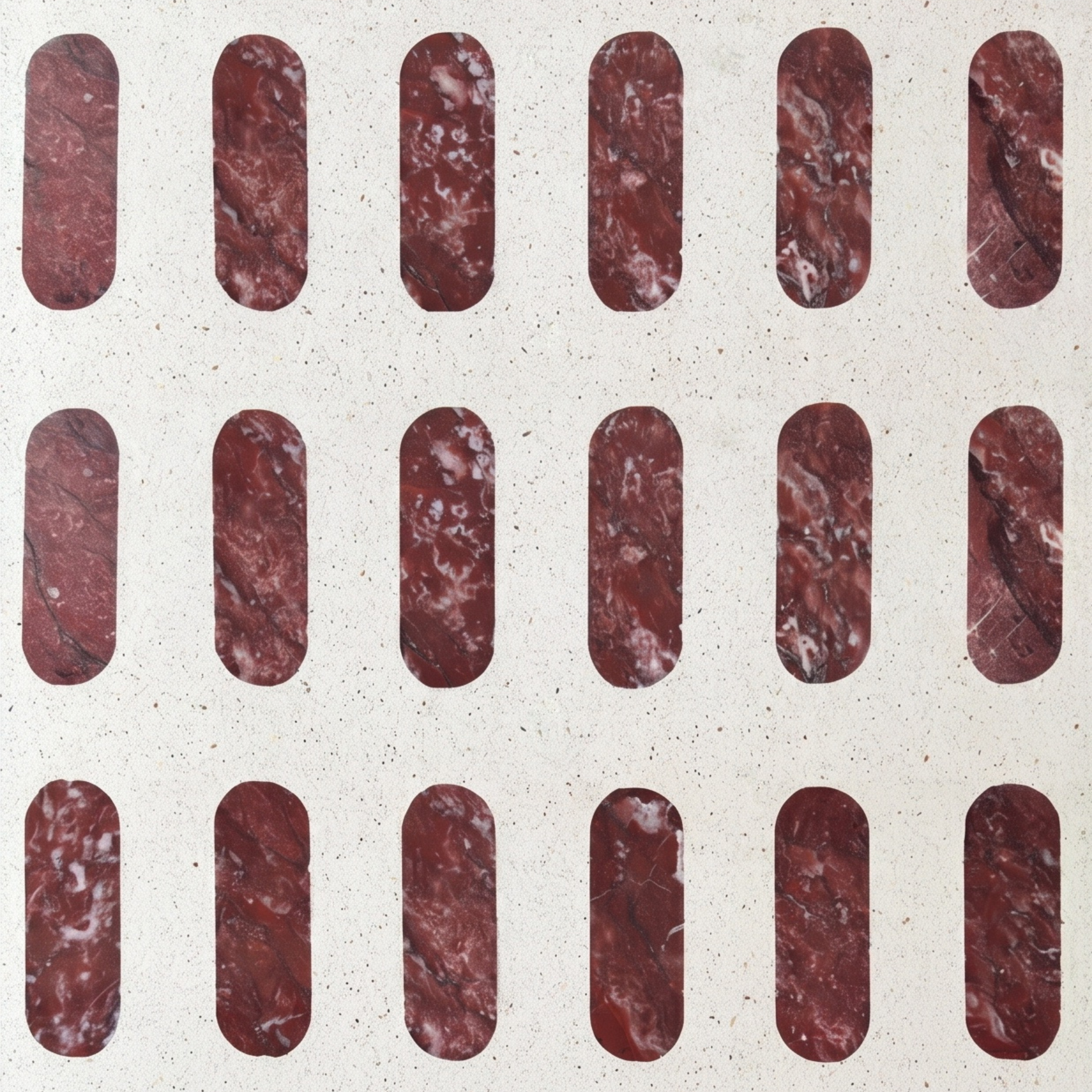 CRIMSON CAPSULE — terrazzo tile by LIM Factory