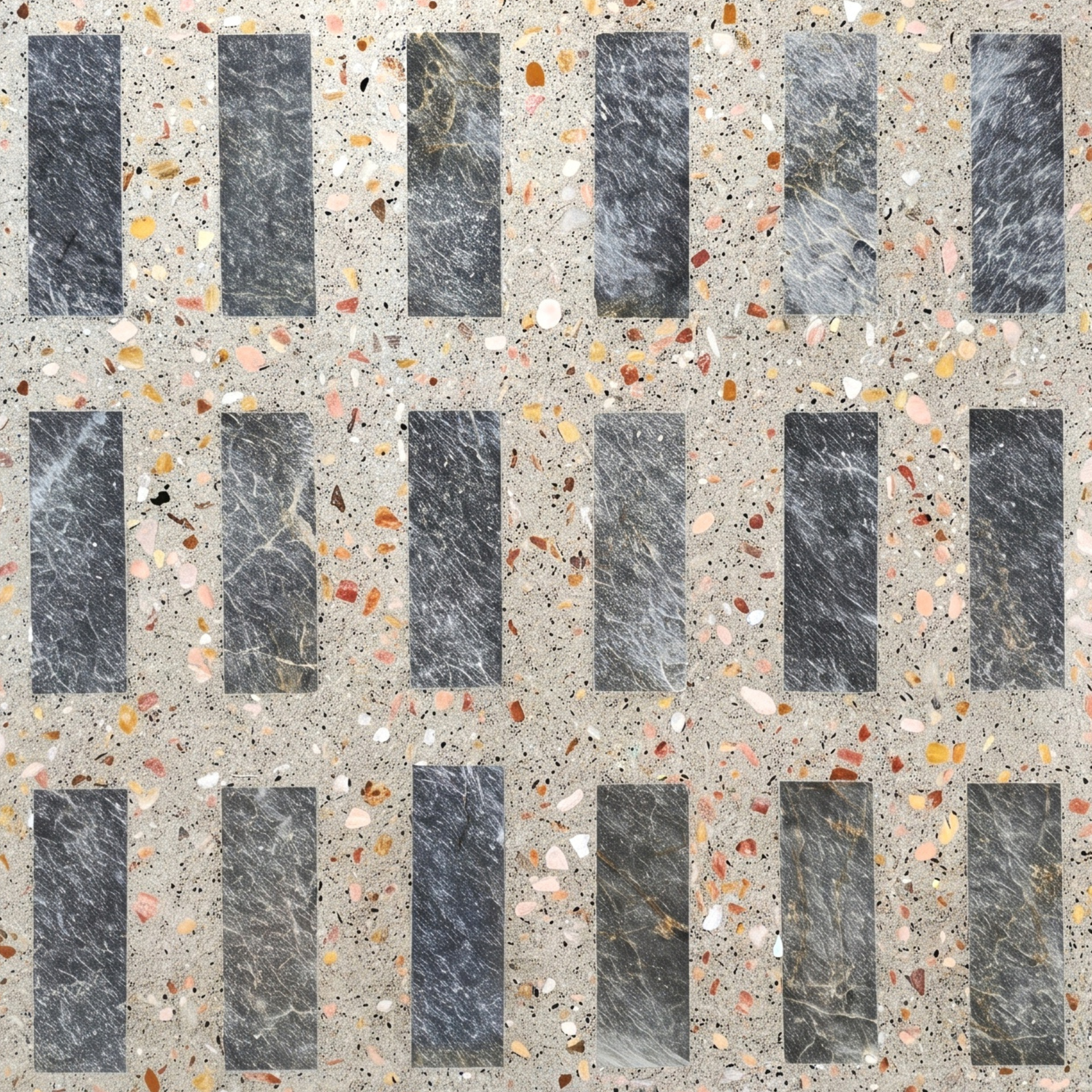URBAN ASH INLAY — terrazzo tile by LIM Factory